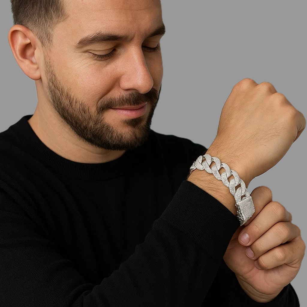 MONEYED 12MM Silver Wristlet (Bracelet)