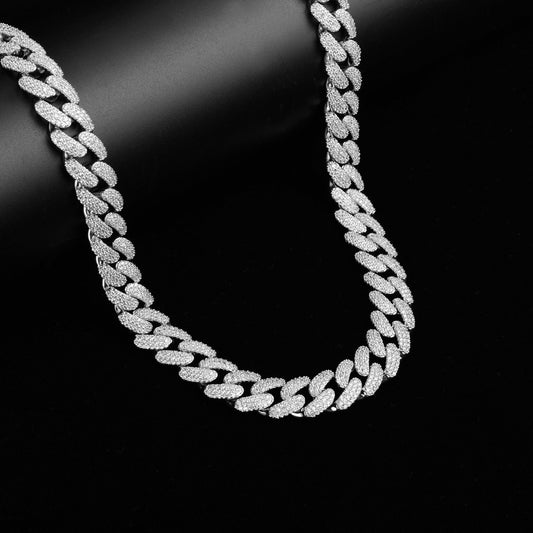 MONEYED 12MM Silver Chain Necklace