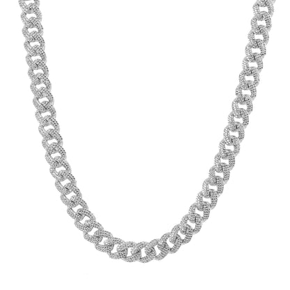 MONEYED 12MM Silver Chain Necklace