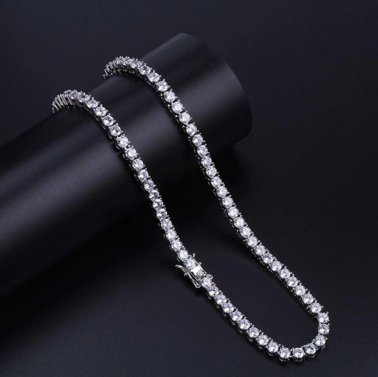 SPARKLE 3MM Silver Chain Necklace