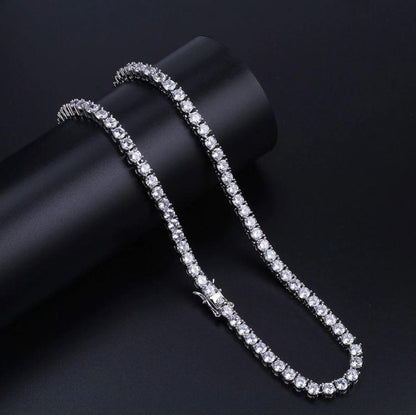 SPARKLE 3MM Silver Chain Necklace