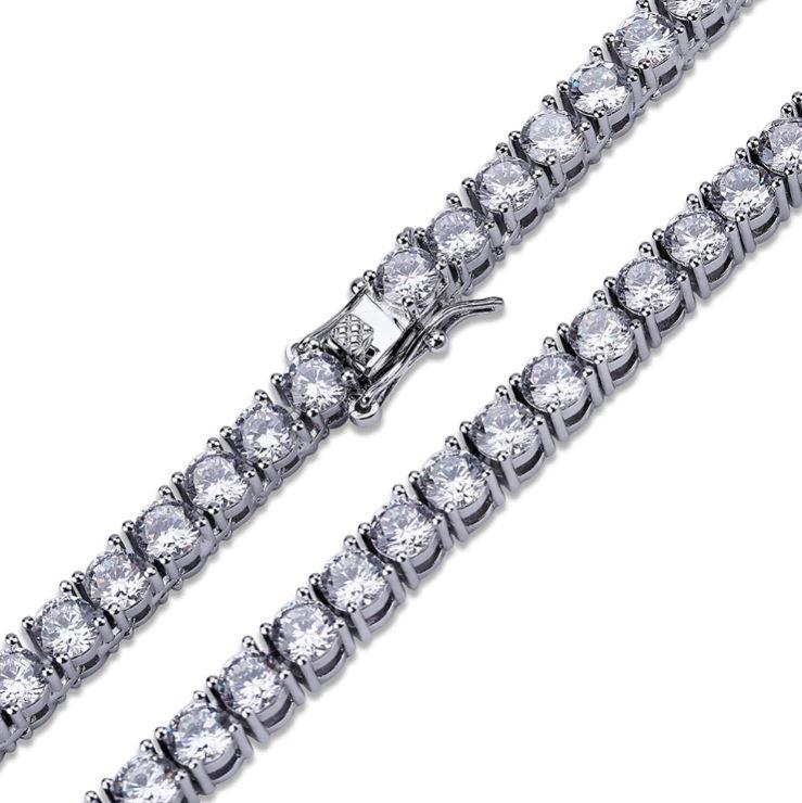 SPARKLE 3MM Silver Chain Necklace