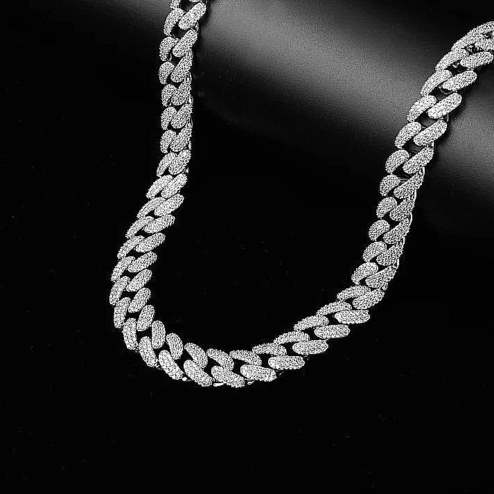 ANGUS 10 MM Silver Chain Necklace