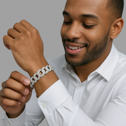 MONEYED 12MM Silver Wristlet (Bracelet)