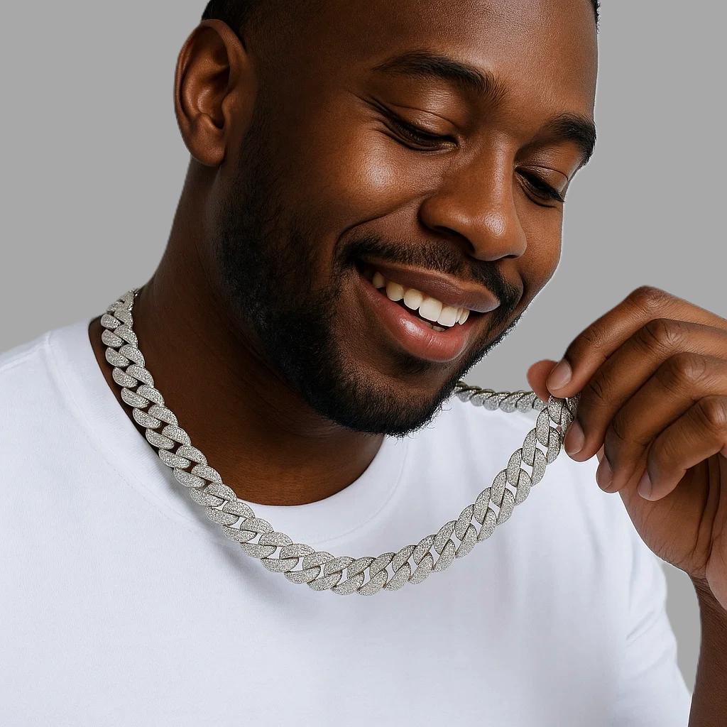 MONEYED 12MM Silver Chain Necklace