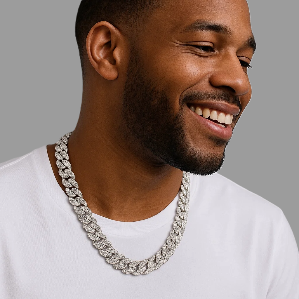 ANGUS 10 MM Silver Chain Necklace