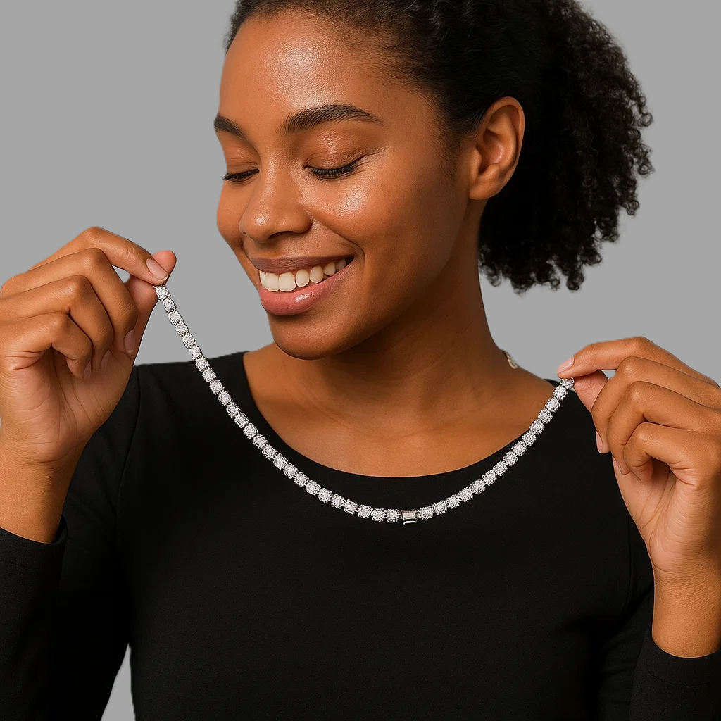 SPARKLE 3MM Silver Chain Necklace