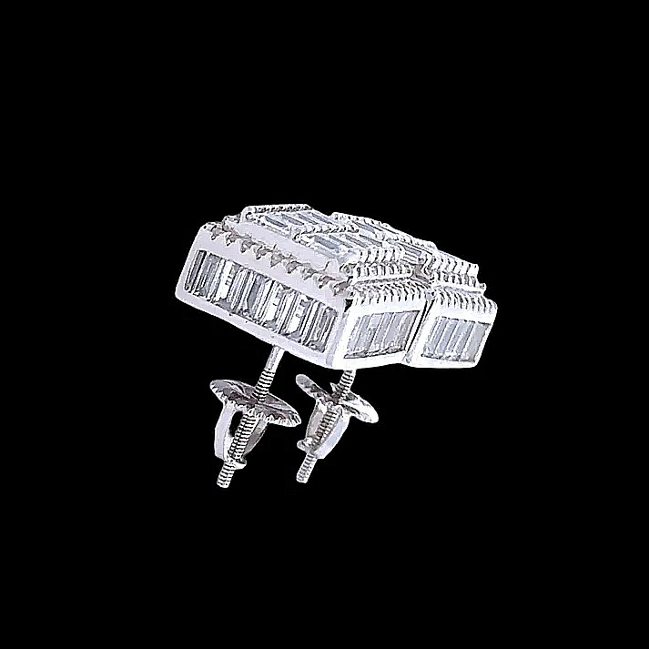 CADENZA Silver Ear Rings