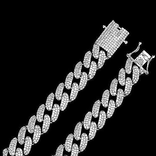 CHATOYANT 14MM Silver Chain Necklace