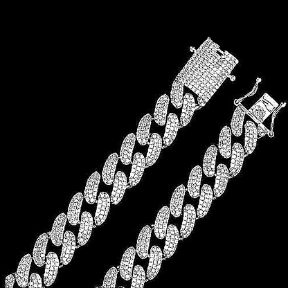 CHATOYANT 14MM Silver Chain Necklace