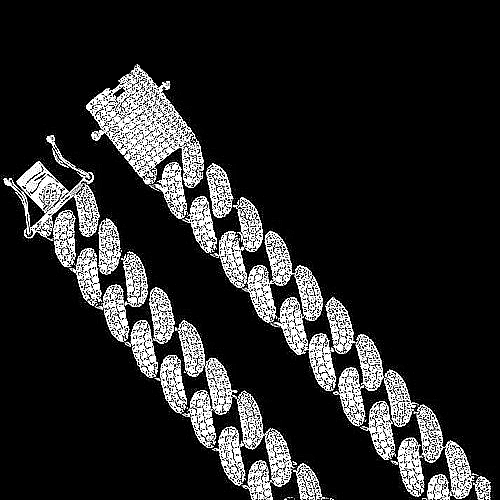 CHATOYANT 14MM Silver Chain Necklace