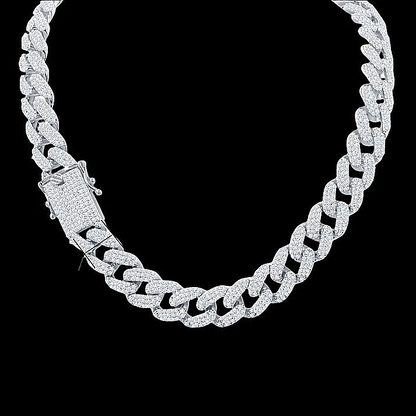 CHATOYANT 14MM Silver Chain Necklace