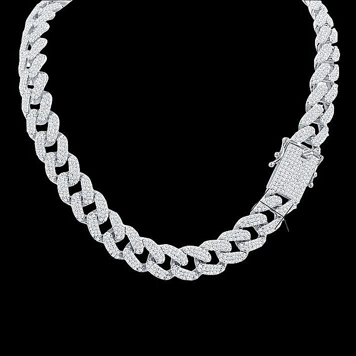 CHATOYANT 14MM Silver Chain Necklace