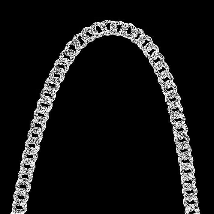 MONEYED 12MM Silver Chain Necklace