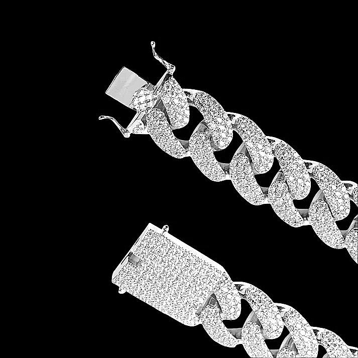 MONEYED 12MM Silver Chain Necklace