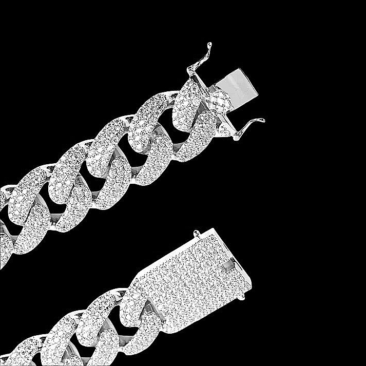 MONEYED 12MM Silver Chain Necklace