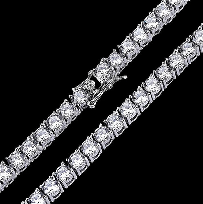 SPARKLE 3MM Silver Chain Necklace