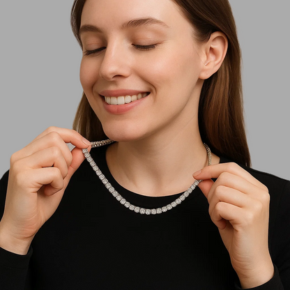 SPARKLE 3MM Silver Chain Necklace