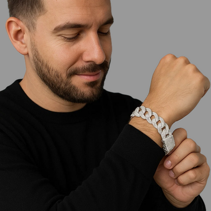 MONEYED 12MM Silver Wristlet (Bracelet)