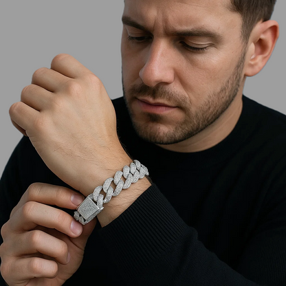 MONEYED 12MM Silver Wristlet (Bracelet)